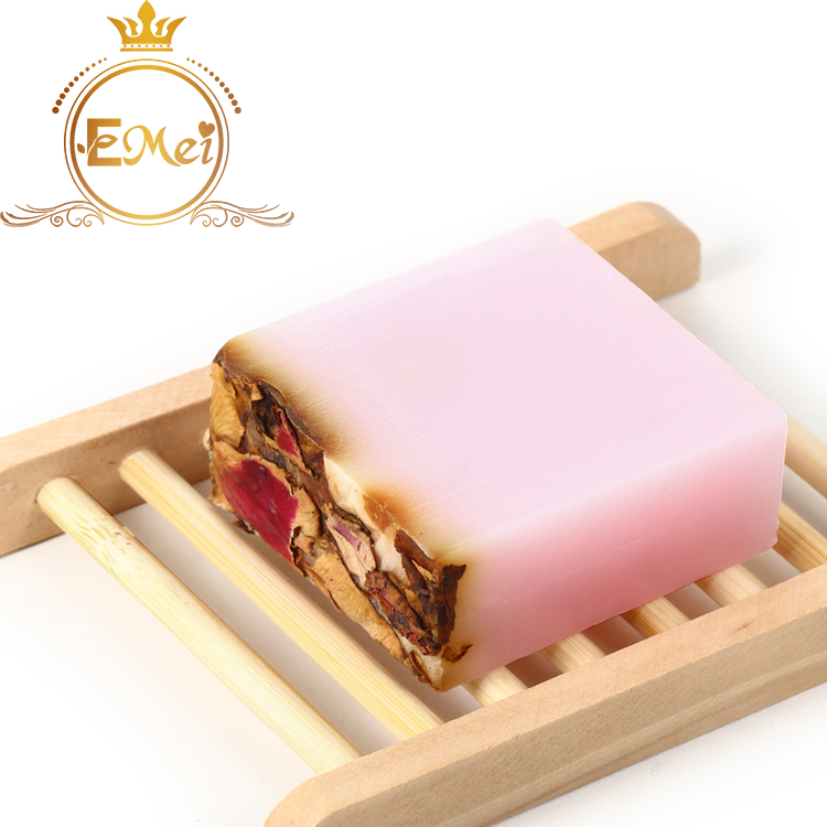 2024 Best Product Rose Handmade Soap Glutathione Collagen Rose Brightening and Whitening Skin Soap