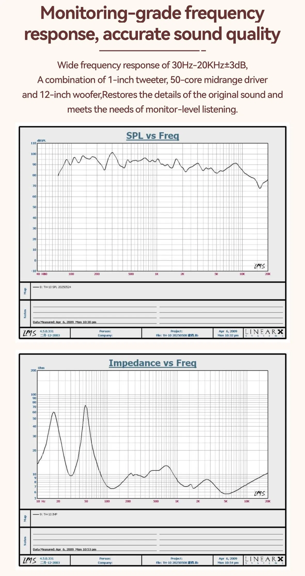 Brand-New Products Walnut Grain Installation-Free High-Definition Speaker for Apartment Living Rooms