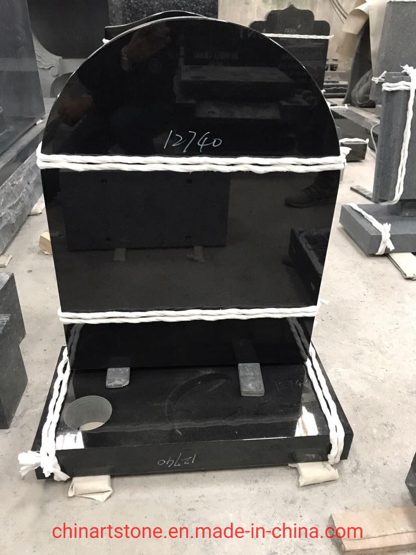 Marble and Granite Simple Tombstone for USA and Europe Market