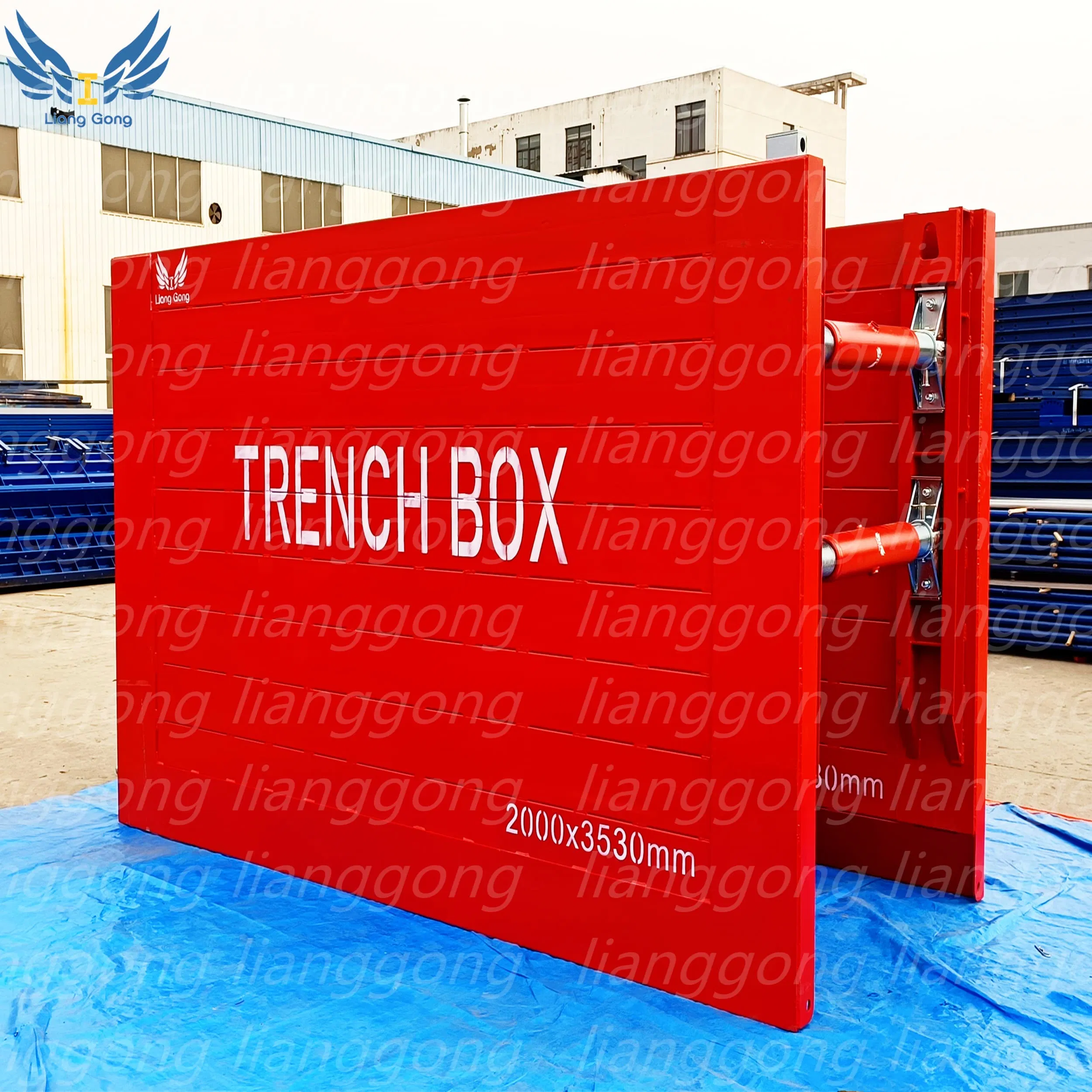 Factory Manufacture Trench Shoring Box Supporting Formwork System