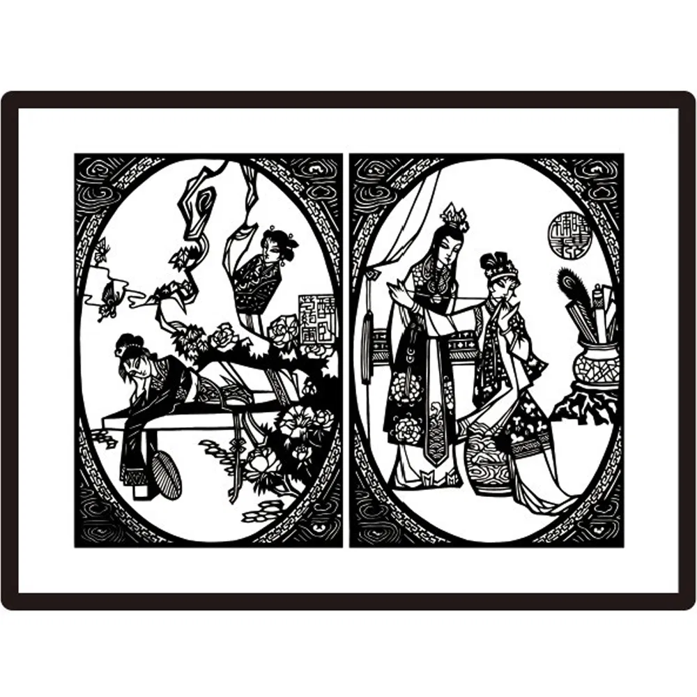 Silicone Self-Adhesive Mat with Chinese Design for Decoration