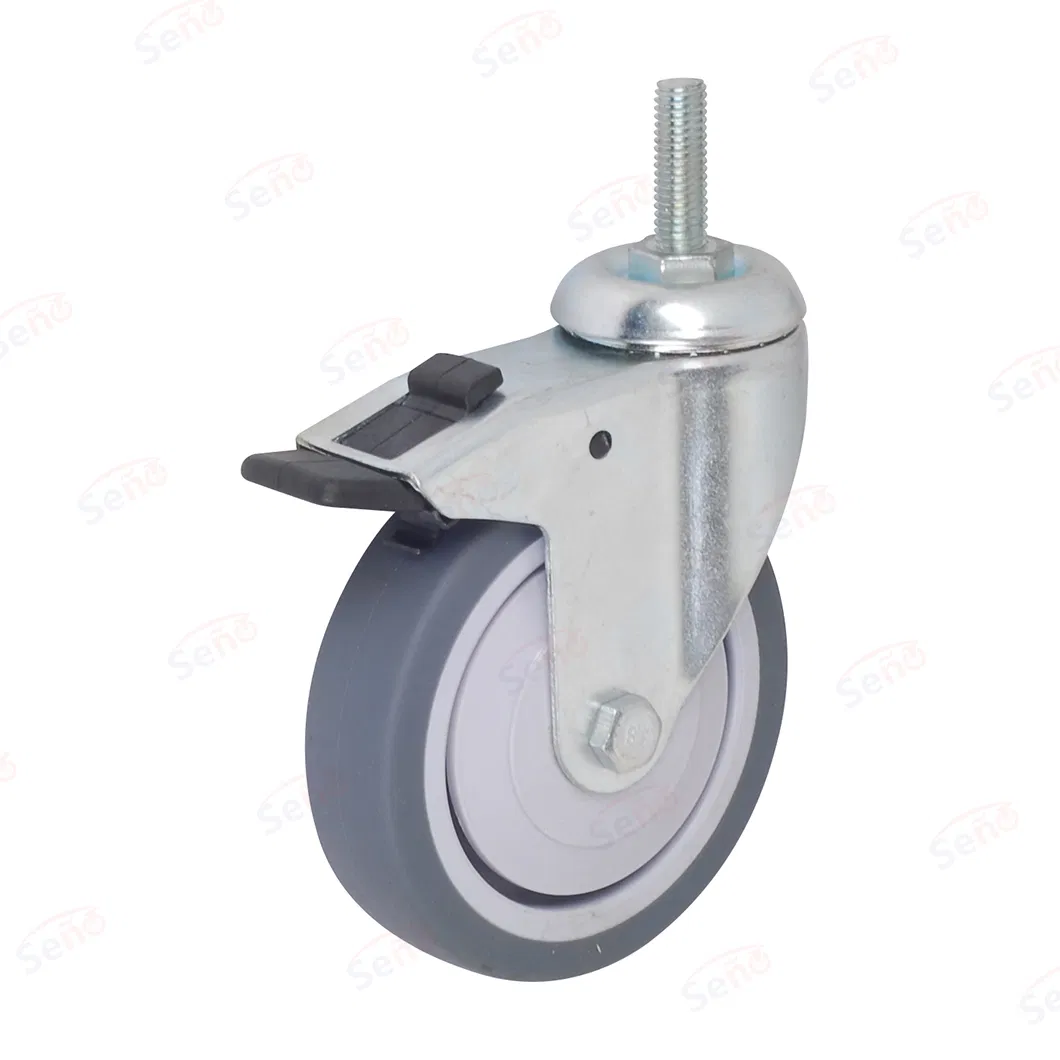 High Quality Metal Bracket Plain Bearing High-Quality TPR Wheels Wheel Furniture Caster