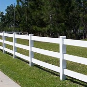 Hot Sale Top Quality 3 Rails Horse Fence White High Quality Vinyl Ranch Fence