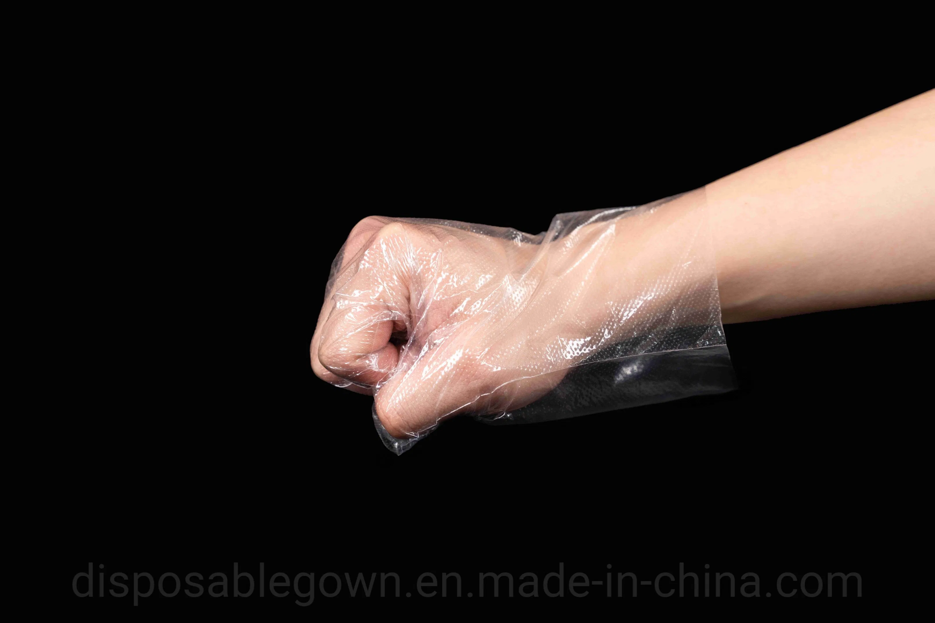 Wholesale Transparent Disposable PE Gloves Factory/Kitchen/Restaurant Non-Toxic Odorless Food-Contact Plastic Gloves