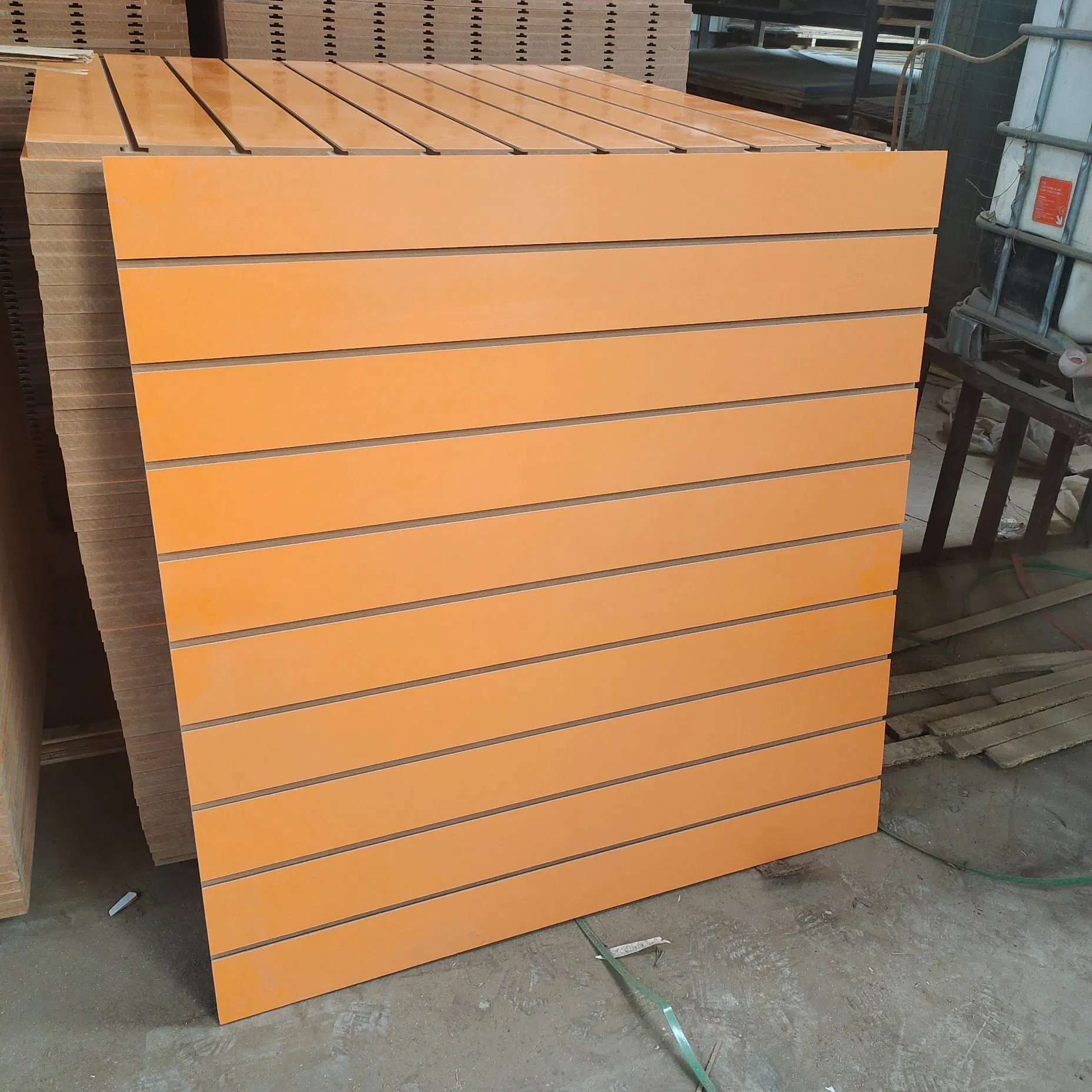 Custom Slotted MDF Board Shelves Retail Store Slatwall Panels Slatwall Display