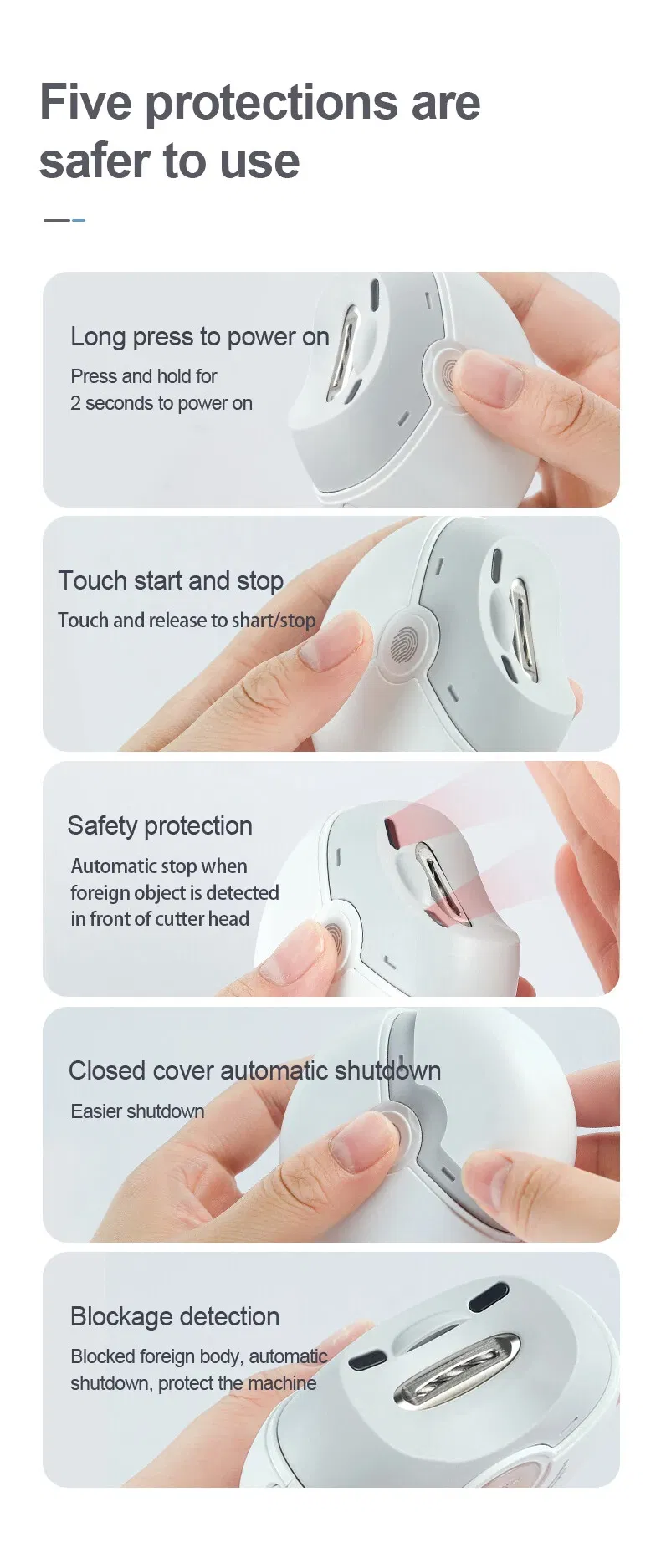 2025 Seemagic, Electric, Nail Clippers, Automatic Trimming, Polishing, Multi-Functional UFO