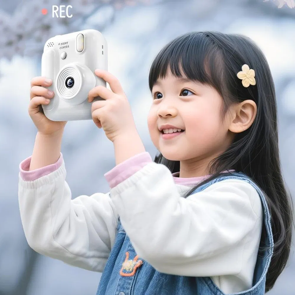 Z700 2.4 Inch IPS Screen Instant Print Camera for Kids Support Single Color Print with 32g Memory Card Certified