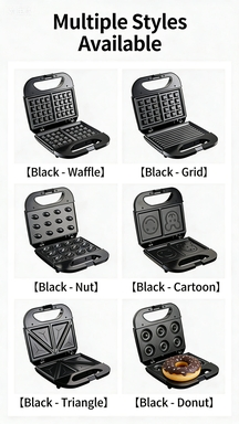 Versatile Sandwich Maker with Adjustable Temperature Control Feature