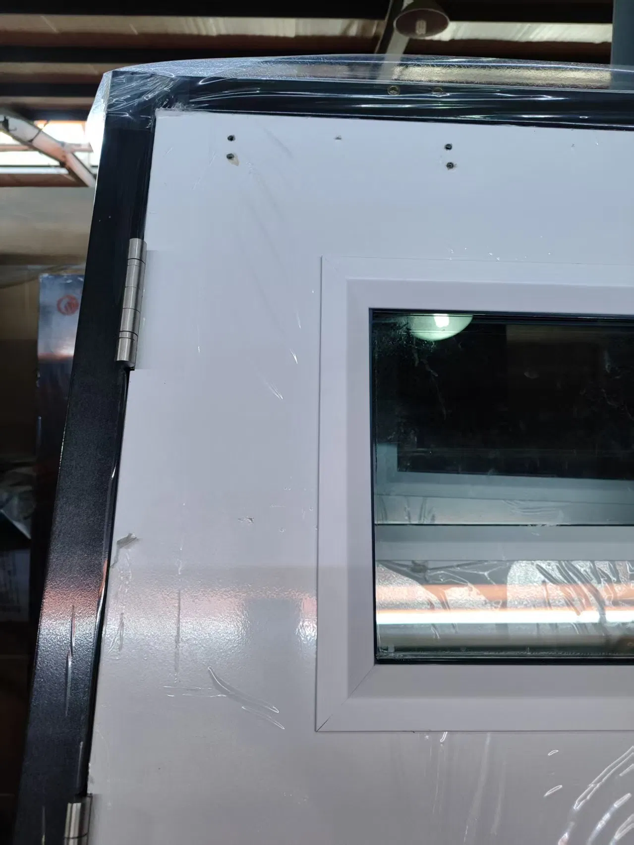 4-Lite UL Fireproof Steel Glass Single Entry Door