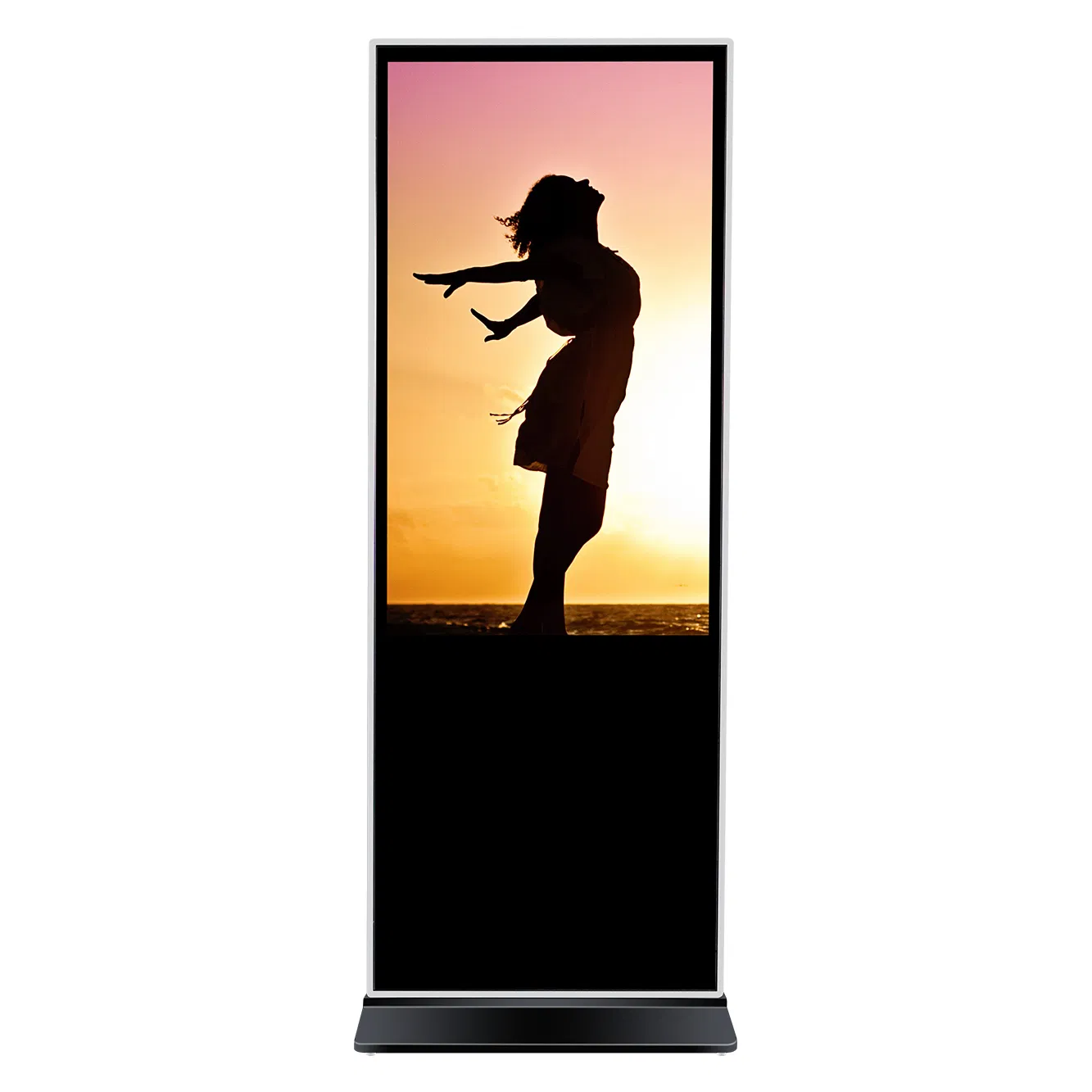 Factory Supplier 43 Inch Indoor Restaurant Floor Stand LCD Digital Screen Advertising Android WiFi Infrared Touch Kiosk