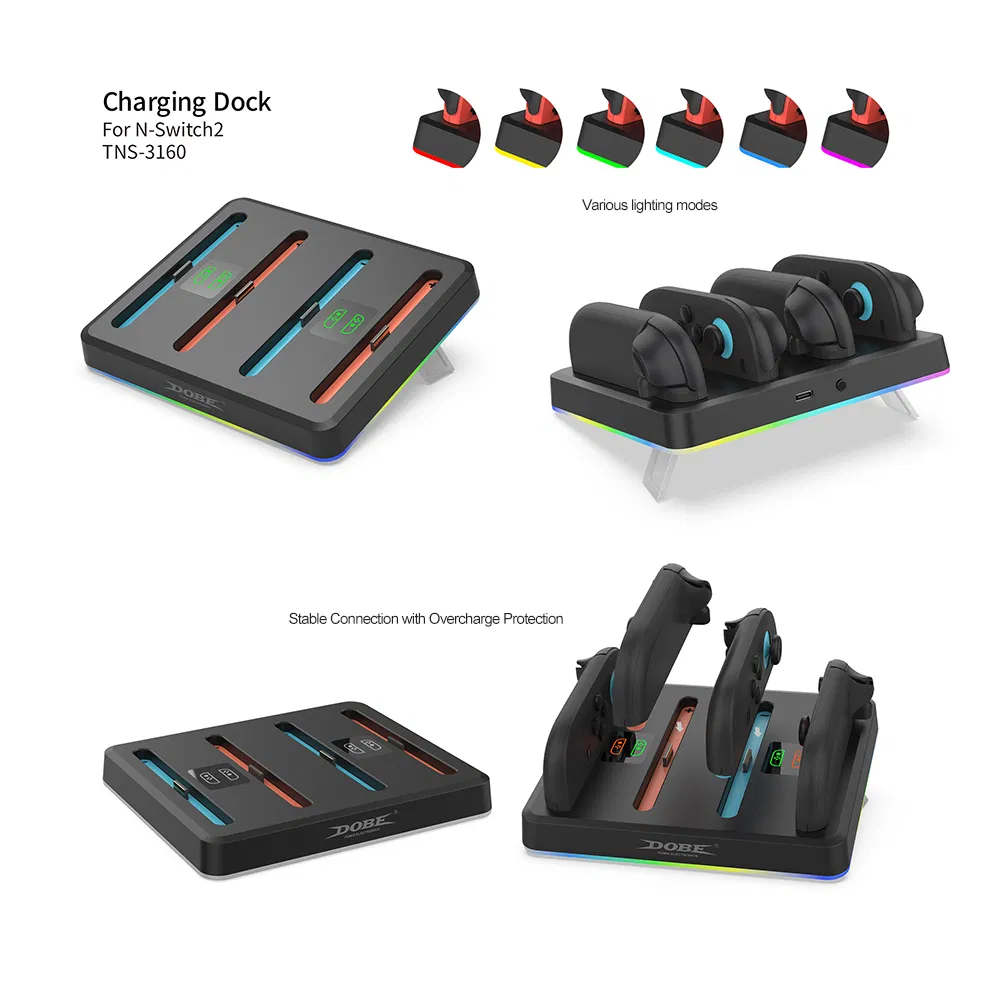 Wholesale Dobe Tns-3160 Charge Dock Controller Charging Station for Switch 2 Joy-Con Gamepad