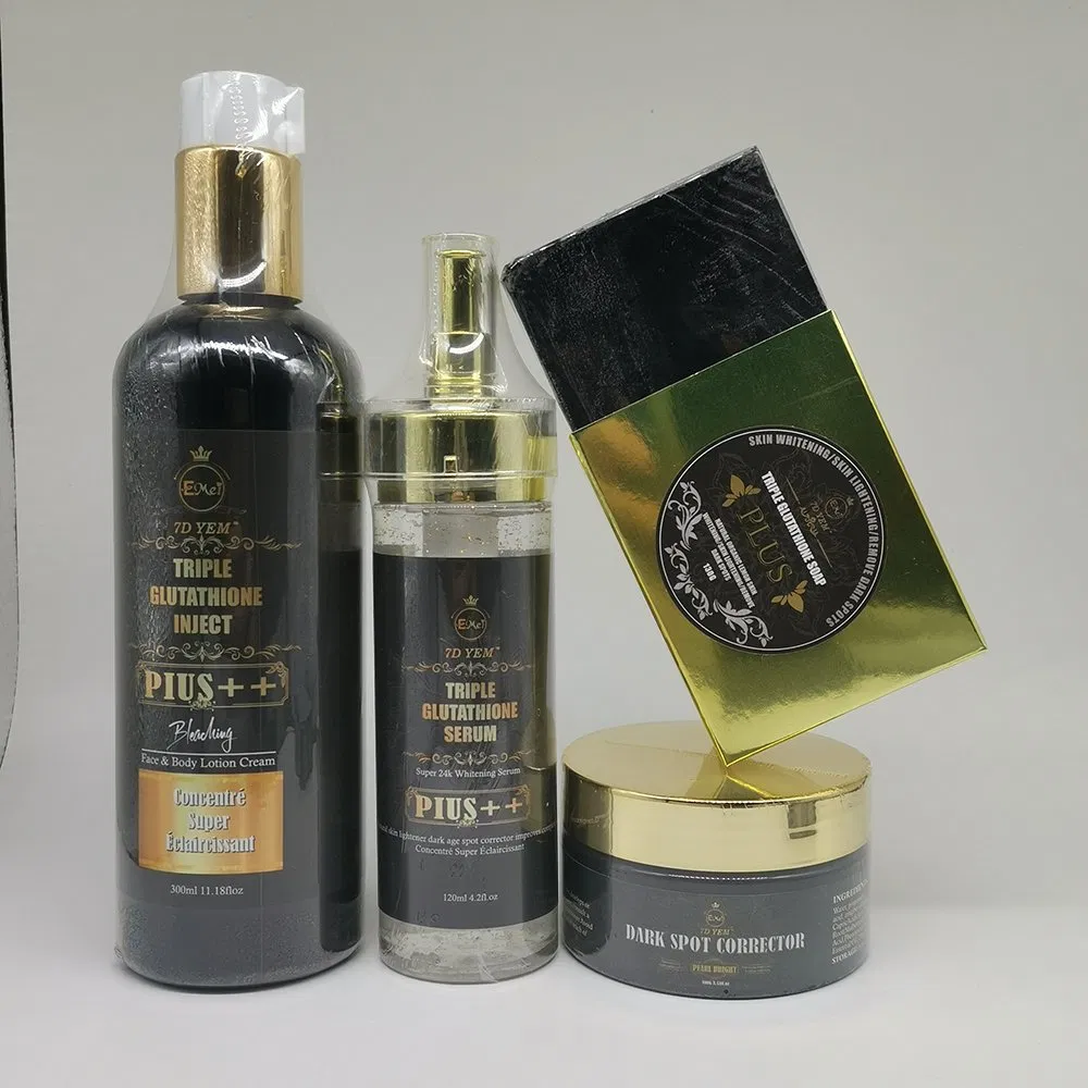 OEM Natural Organic Glutathione Vitamin C Serum Black Spot Face Cream Soap Glutathione Whitening Skincare Set