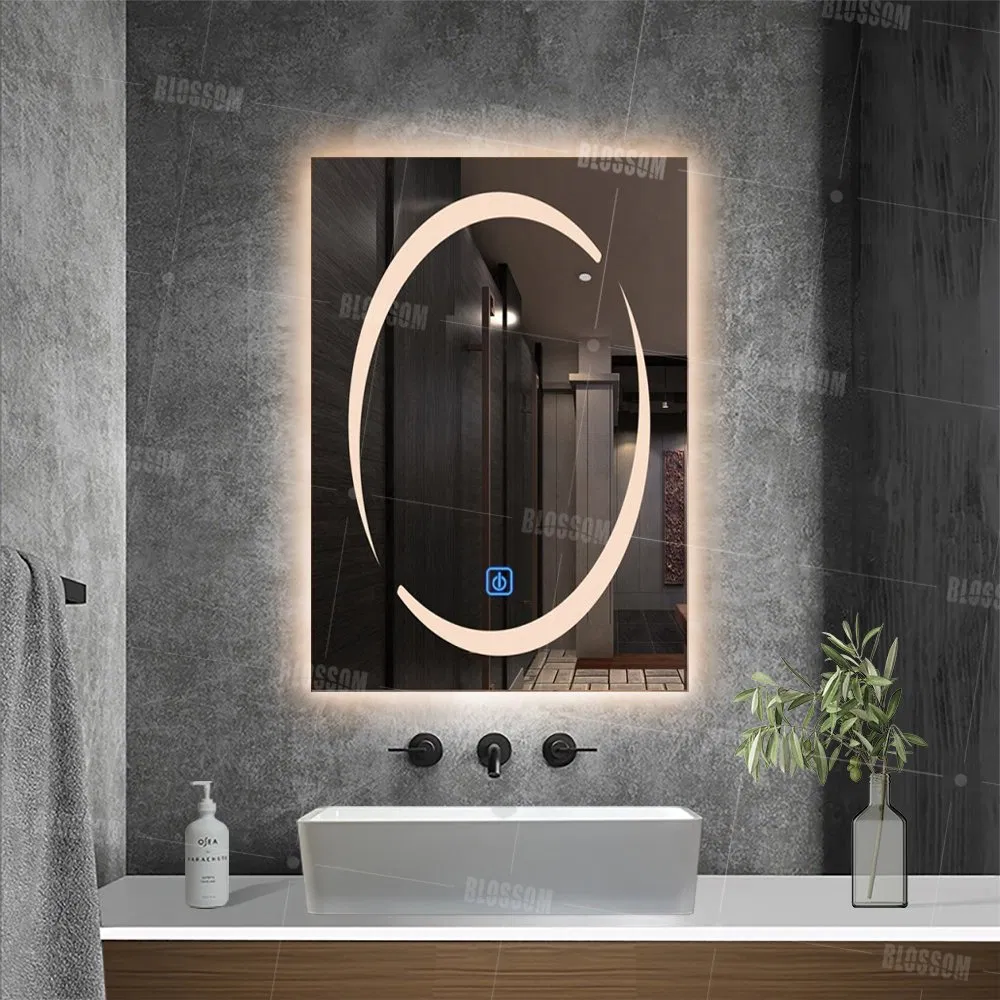 Silver Defogger Touch Sensor Mirror Factory Wholesale LED Bathroom Glass Mirror