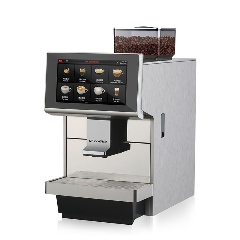 Dr. Coffee M12 Silver Automatic Espresso Coffee Machine Office