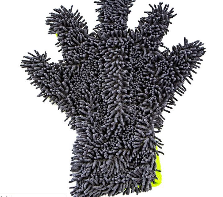 Car Wash Cleaning Gloves Wool Chenille Finger Gloves Microfiber