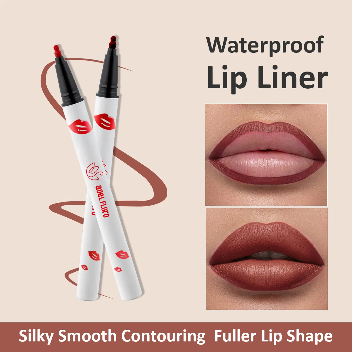 Best Waterproof Buxom Long Lasting Smudge Proof Brown Liquid Lip Liner Makeup