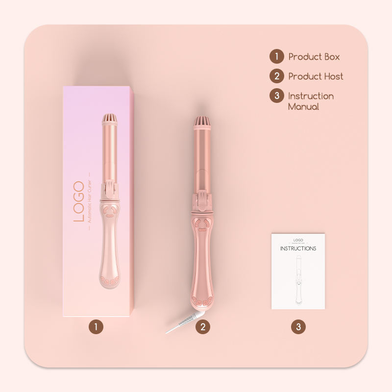 Wholesale Pink Big Wave Professional Ceramic Coating Auto Spin Electric Hair Curler