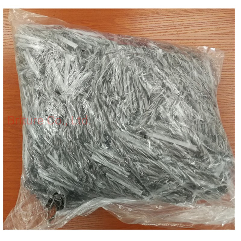 Polypropylene PP Mesh and Bunchy Hybrid Type Fiber for Concrete