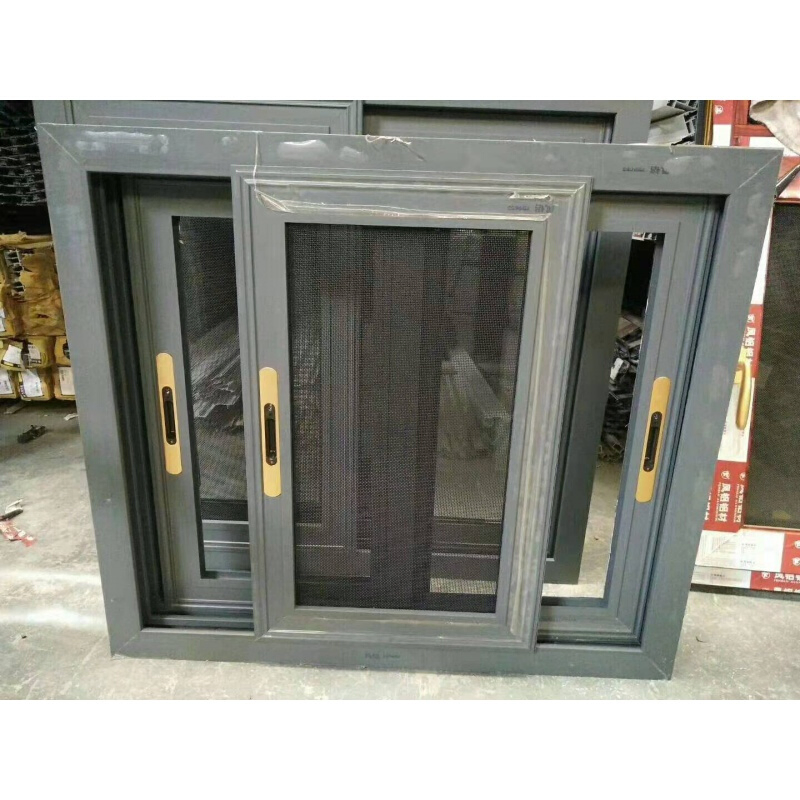 Design High Quality Home Shutters Zambia Aluminum Window Tempered Glass Sliding Windows