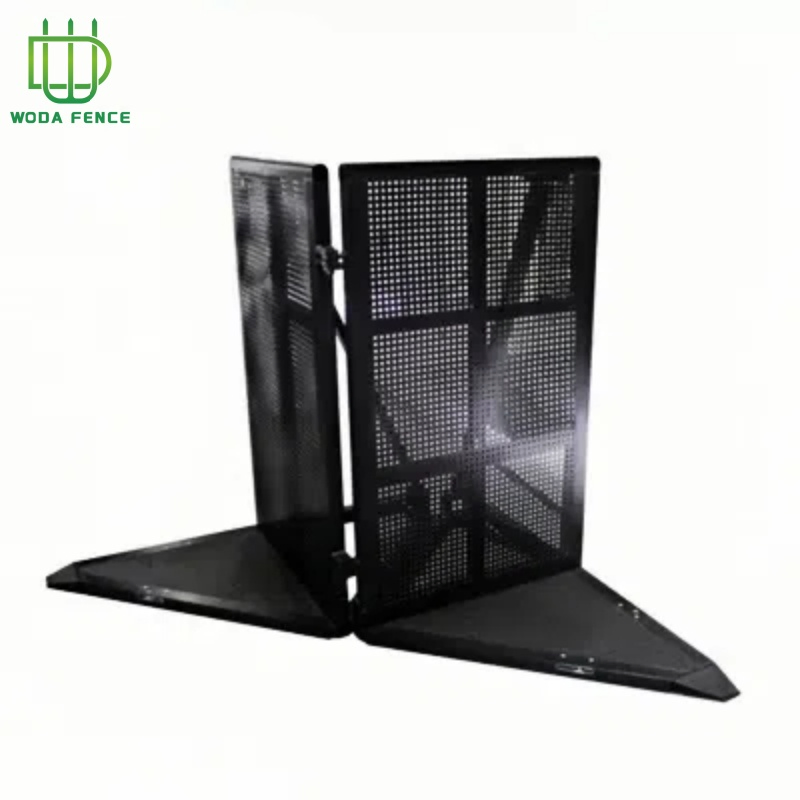 Durable Aluminum Folding Barrier for Station and Corner Crowd Control