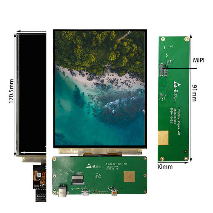 7.8 Inch Ultra-Thin Bendable OLED with IPS-Grade Color - 1440X1920 Flexible Touch Screen Display for Curved & Innovative Designs