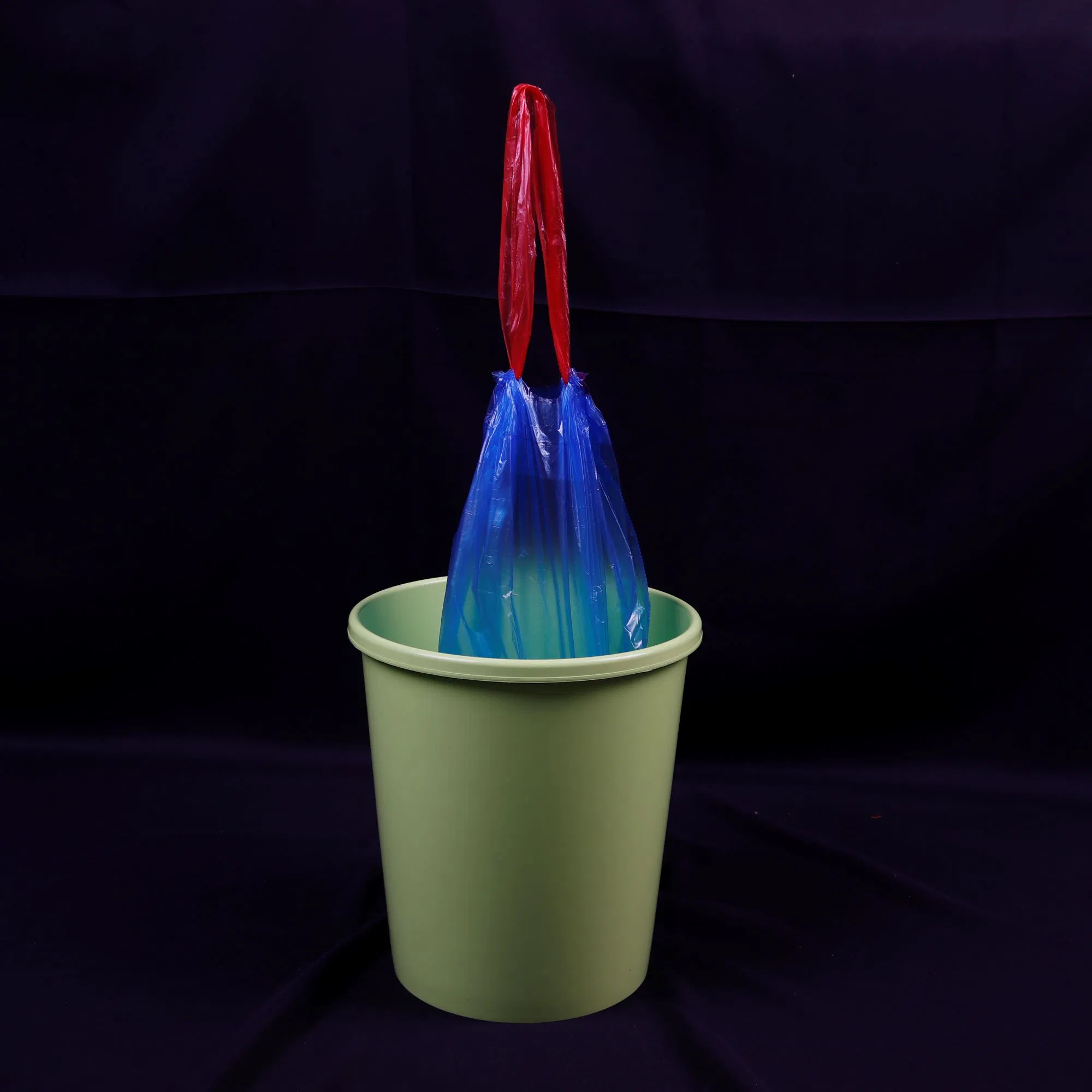 13 Gallon Colored PE Drawstring Trash Bag