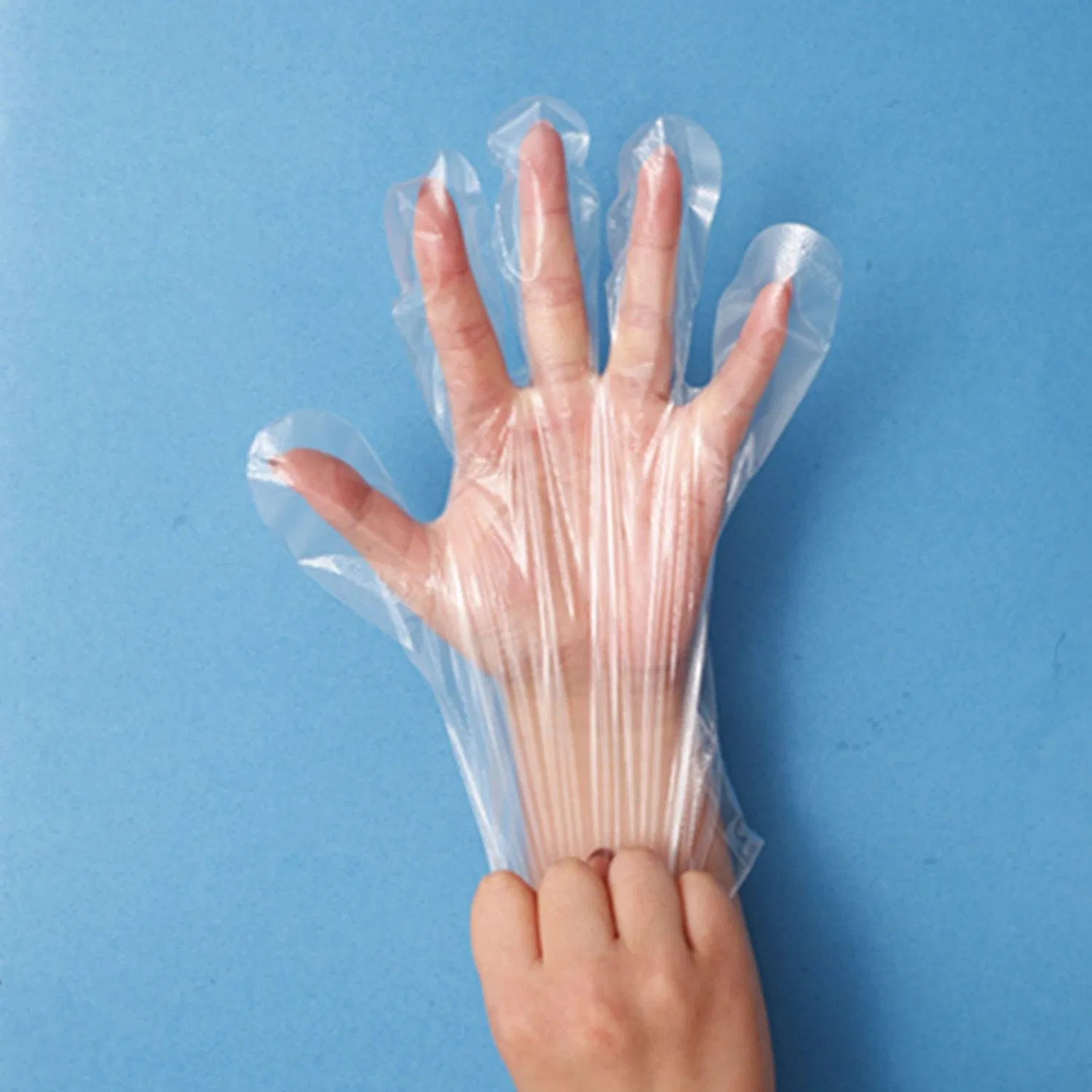 PE Plastic Disposable Transparent Kitchen Gloves From Factory