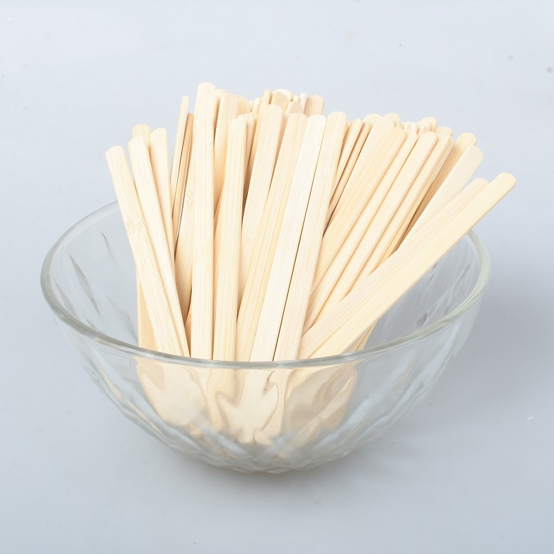 New Items Individually Wrapped Disposable Wooden Bamboo Coffee Stirrers