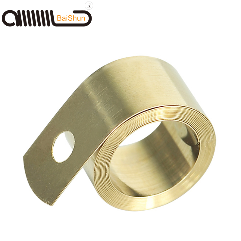 High Service Life Scroll Winding Stainless Steel Metal Coil Flat Spiral Constant Force Return Spring for Roller Mechanism