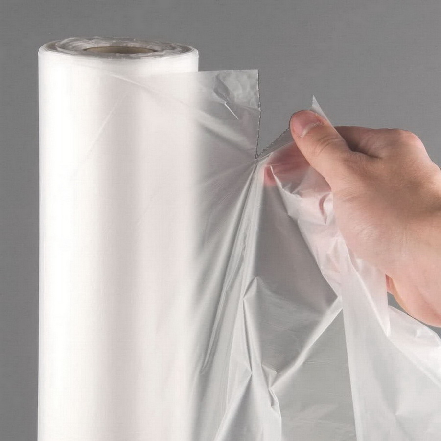 Produce Bag Roll Clear Plastic Bags for Bread & Grocery