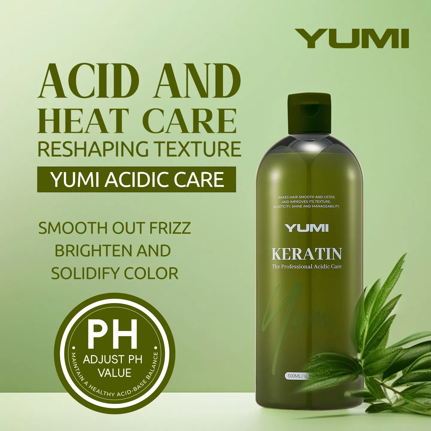 500ml Yumi Deep Repair Smoothing Hair Care Keratin Acidic Care Cream
