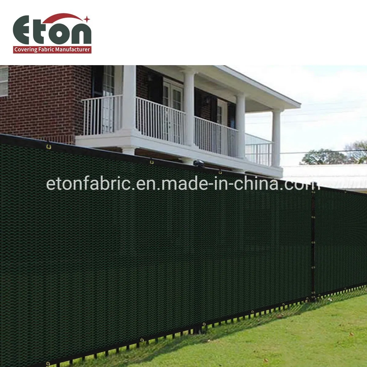 Polyethylene 4X50FT Plastic Privacy Shade Net with Cable Ties