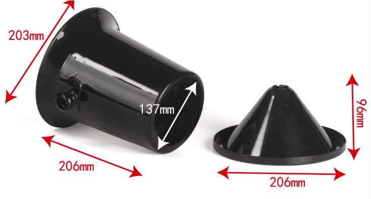 Classic Plastic Black Wine Tasting Spittoon Cold Wine Barrels with Funnel