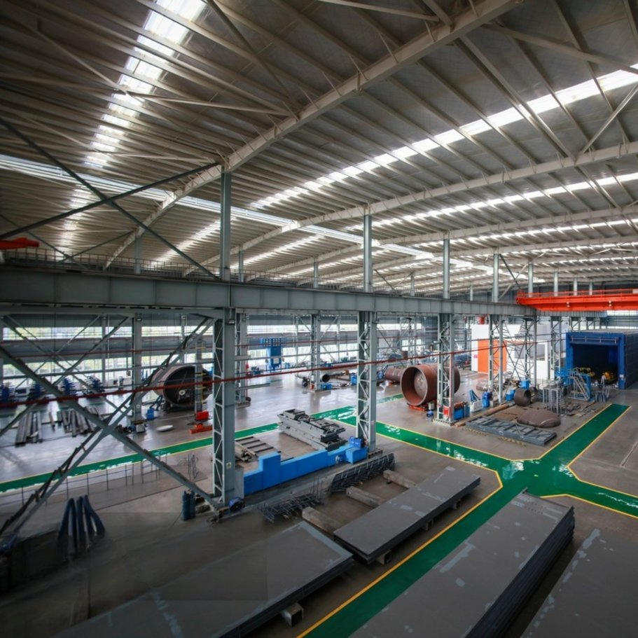 Hot Rolled H Section Steel Column and Beam Versatile Steel Structure Warehouse