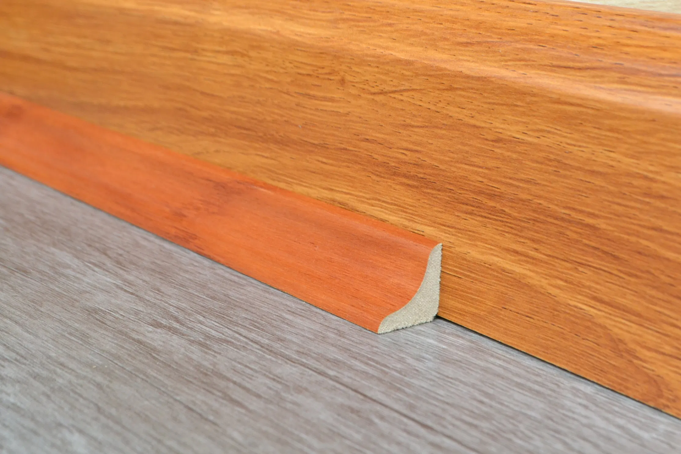 Waterproof Decorative PVC Concave Lin Trim Expansion Space Between Flooring and Wall