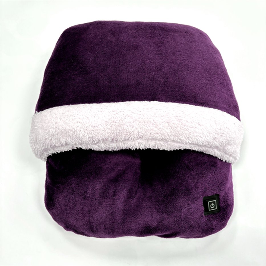 Soft Flannel Anti-Slip Electric Fast Heated Foot Warmer for Winner Gift