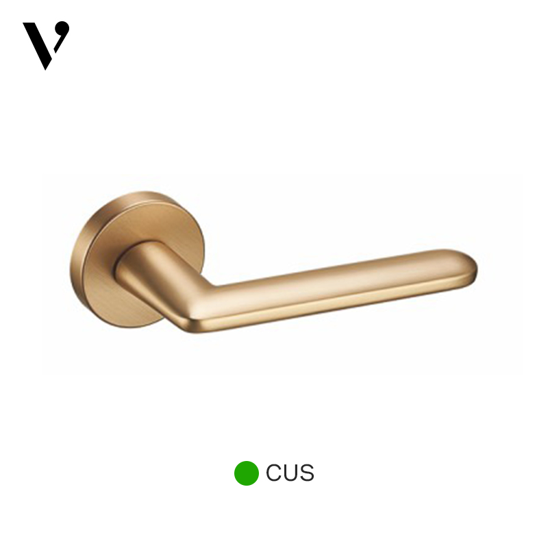 A3-272 Vaisite European Minimalist Contemporary Design Zamak Lever Handle on Rosette for Bedroom