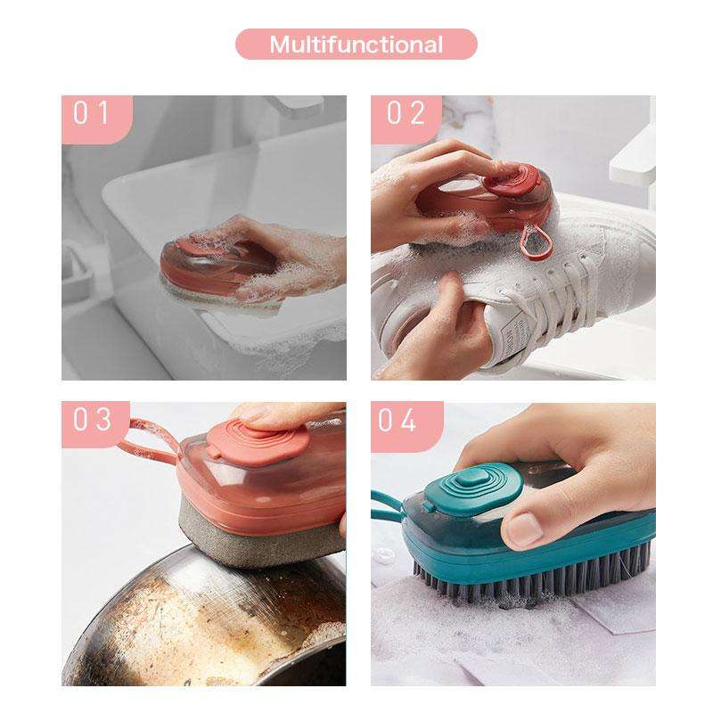 Multifunctional Cleaning Brush Portable Clothes Shoes Hydraulic Laundry Brushes