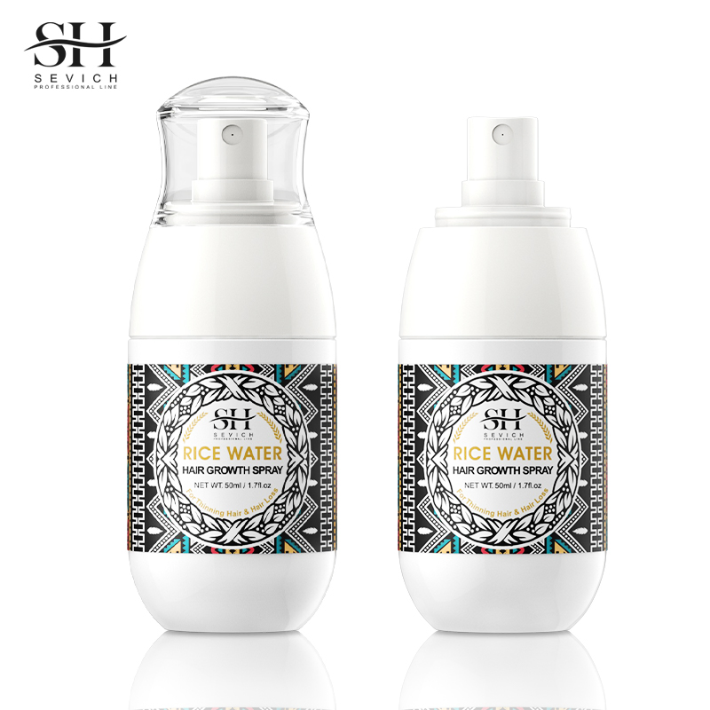 High Quality Vegan Organic Rice Water Fast Thick Hair Growth Oil Spray
