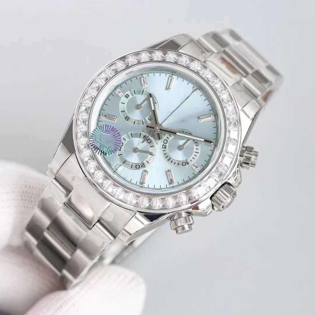 Top Logo Luxury Mechanical Watch Simple Atmosphere Design Fashion Trend with Elegant Drill Ring