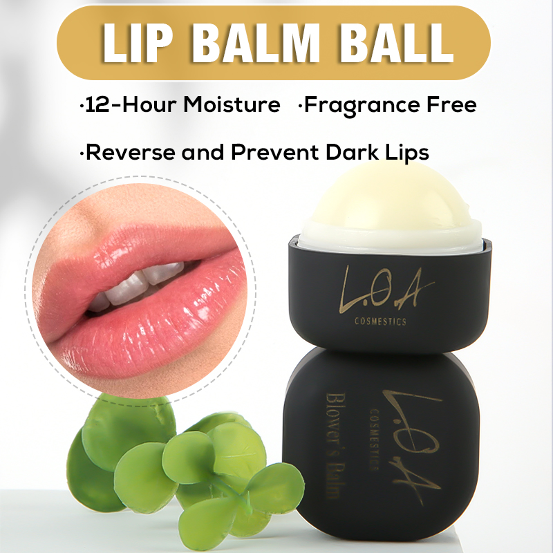 Moisturizing Fragrance Free Lip Balm Round Ball Natural Plumping Chapstick
