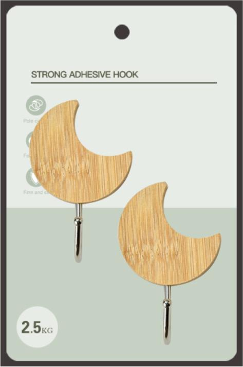 Natural Beech Wood Hooks Wall Mounted Wood Coat Rack Hooks Wood Wall Hooks