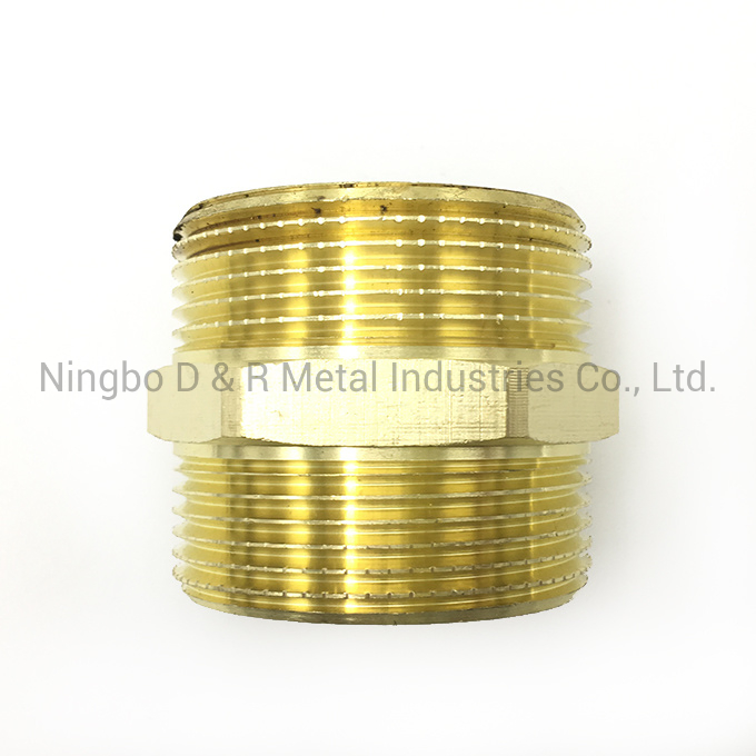 Brass Male Female Thread Equal Reducing Nipple for Water Pipeline