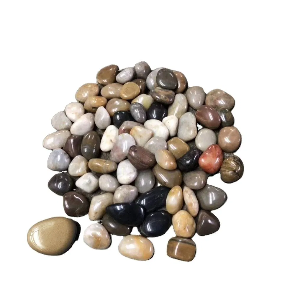 Premium Mixed Color River Pebbles for Garden Decoration