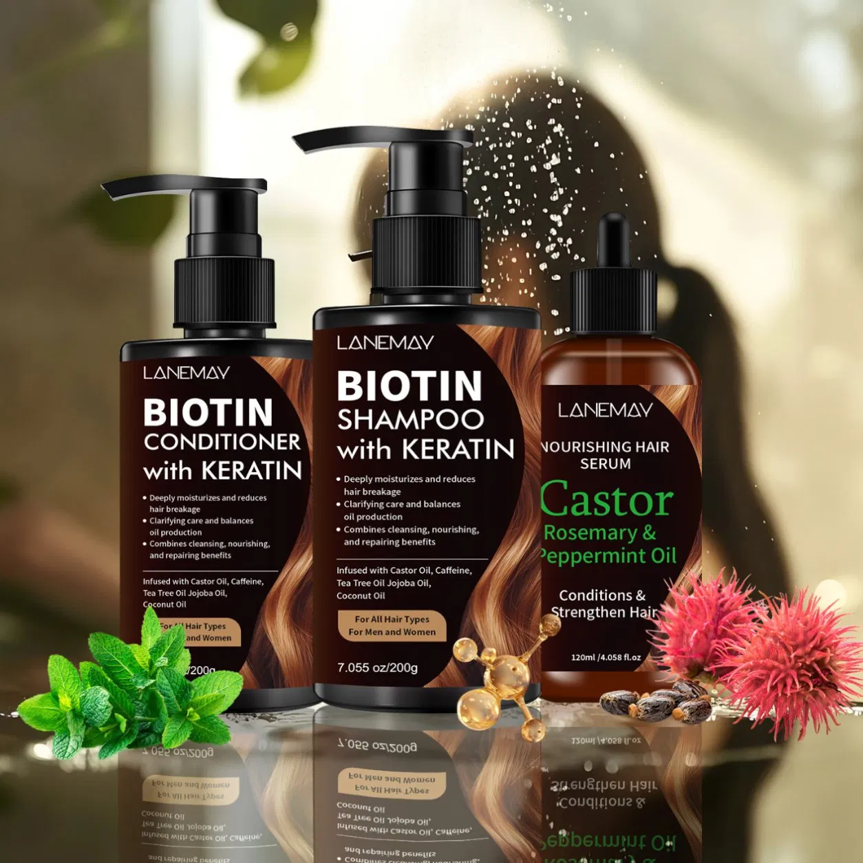 Online Wholesale and Retail Keratin Treatment for Hair Straightening Straightener Keratin Protein Collagen Hair Treatment Shampoo and Conditioner Set