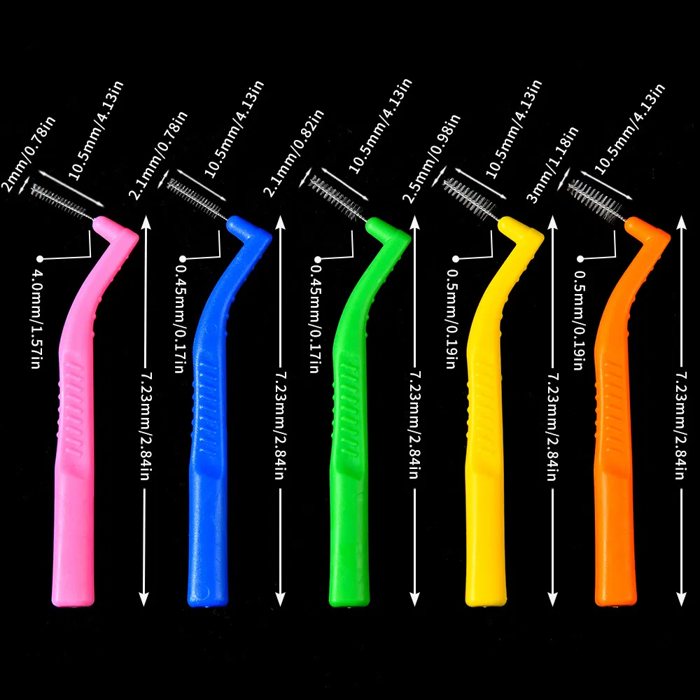 Colorful Hygiene Care Orthodontics Interdental Plastic Brush Other Oral Care