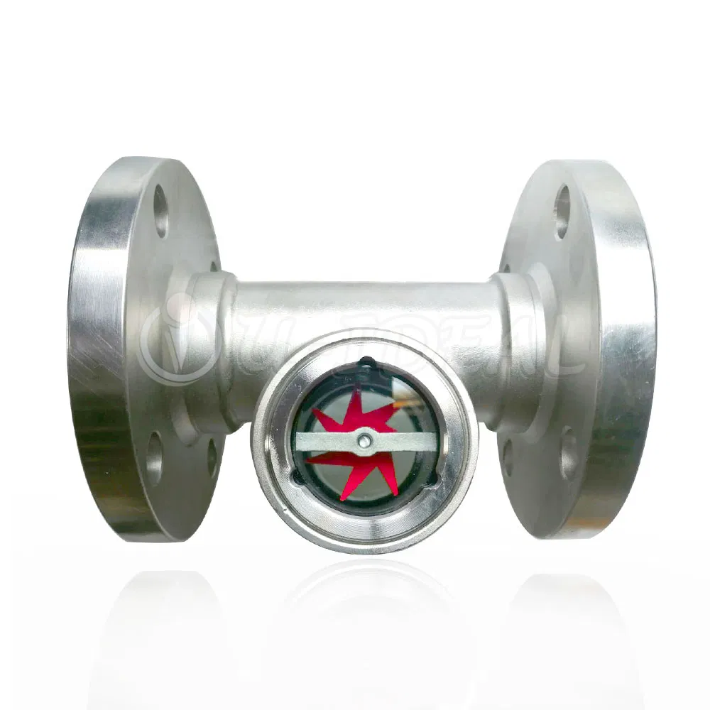 Sight Glass Fitting Flanged Sight Flow Indicator with Eccentric Impeller