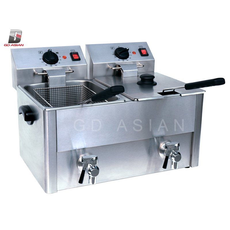8L*2 Double Commercial Stainless Steel Electric Fryer