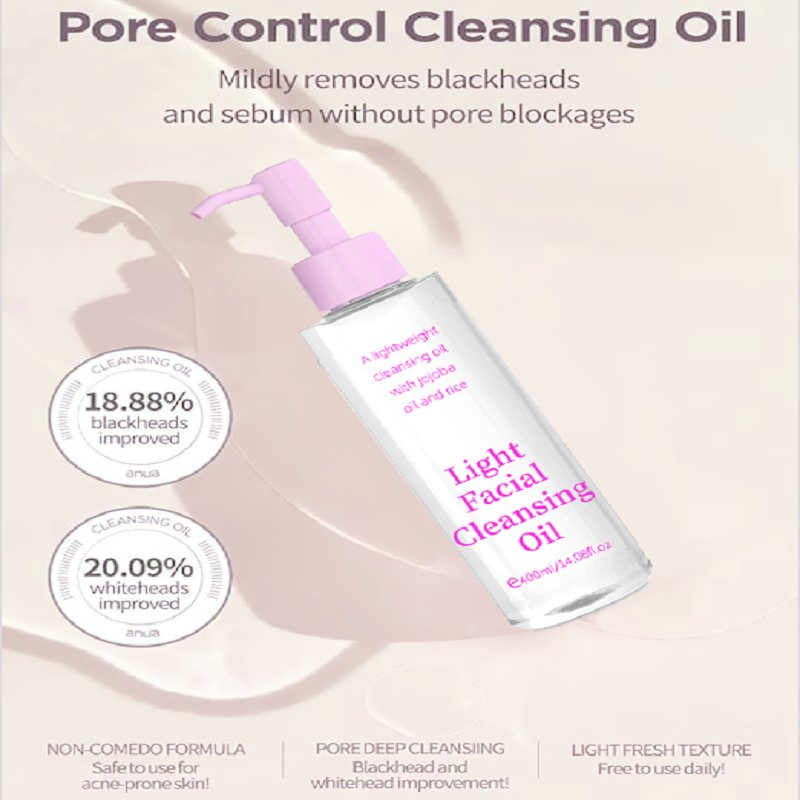 Hot Selling Private Label Moisturizing Facial Cleanser Whitening and Anti-Wrinkle Facial Cleansing Oil