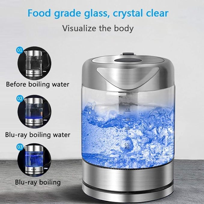 1.8L Fast Boiling Temperature Control with Water Level Indication Electric Kettle